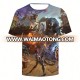 Men custom full printing 3d game sublimation transfer t shirt Fortnite