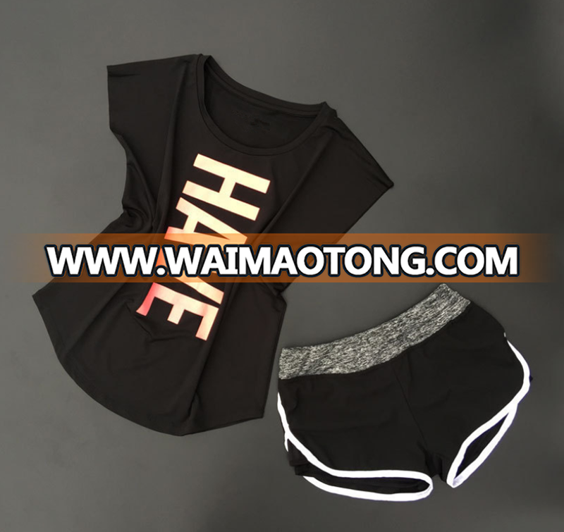 China wholesale Jersey sweat suit gym outfit with comfortable material